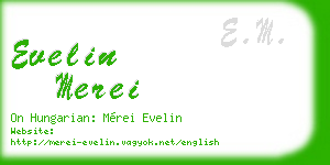 evelin merei business card