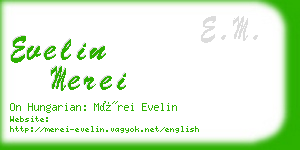 evelin merei business card